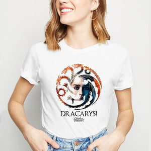 Dracarys T- shirt for Women Game Of Thrones
